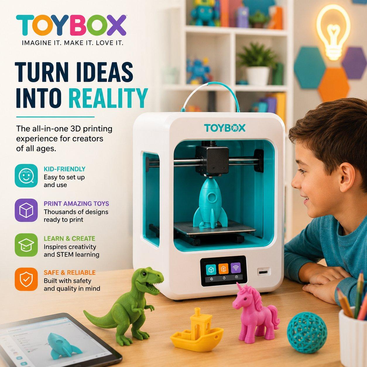 Toybox: Bringing Creativity to Life with Innovative 3D Printing Technology